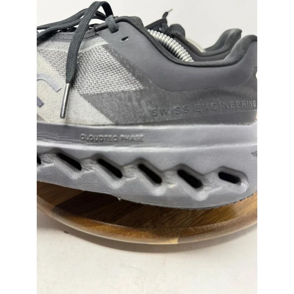 On Cloudsurfer Black Shadow Grey Running Shoes‎ Womens 7.5 3WE30050106 CloudTec